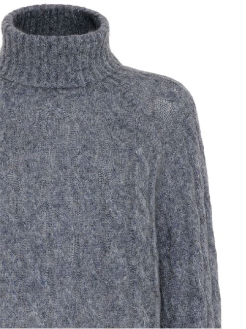 Blue-grey wool-mohair knit Brunello Cucinelli | MHM523603C1599